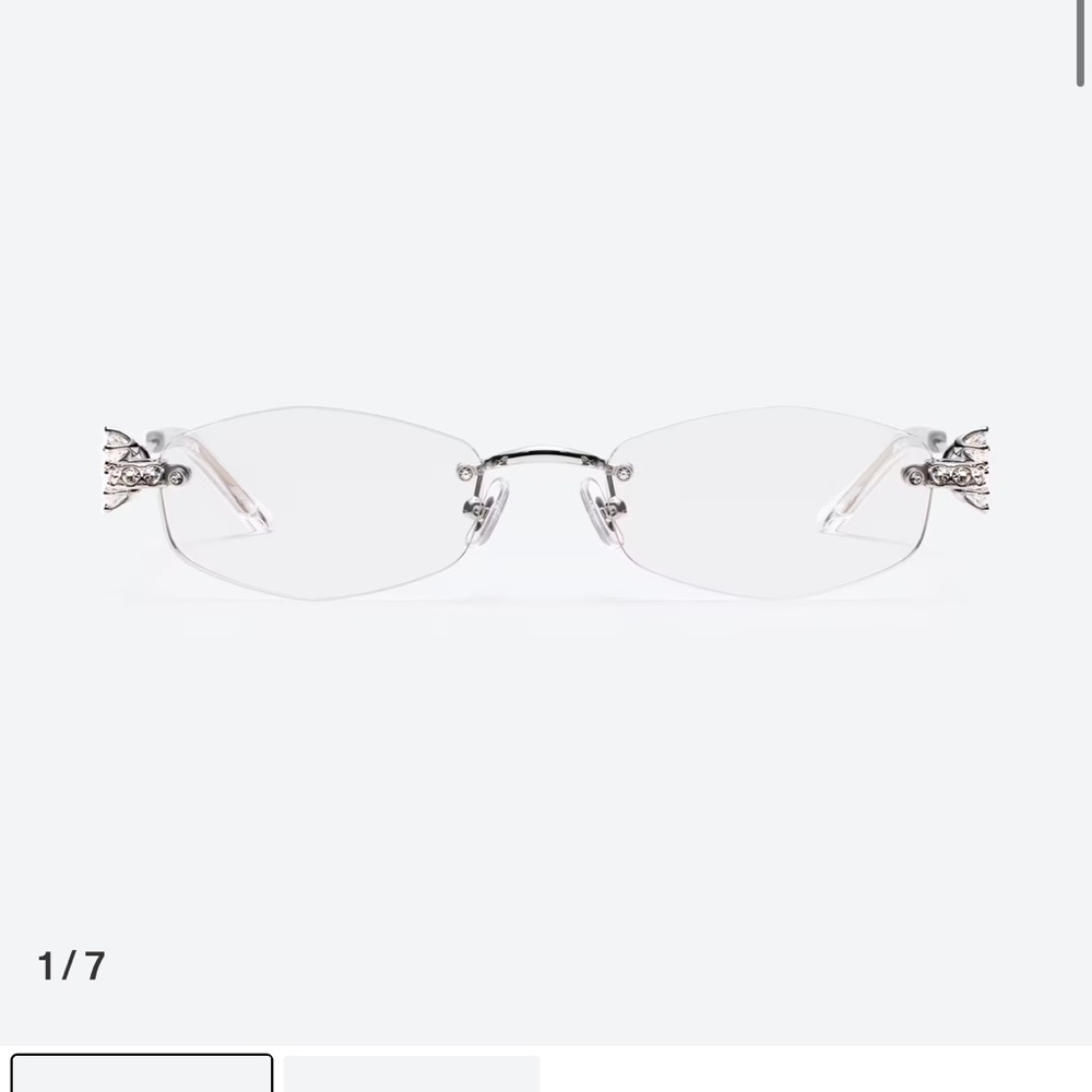 GENTLE MONSTER Silver Rimless Glasses